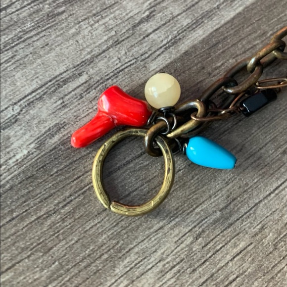 Bracelet handmade with multiple chains and beads - Picture 6 of 8